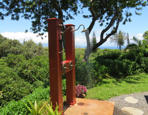 Maui Cottage Rental Outdoor Shower